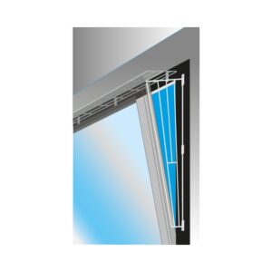 TRIXIE  Apsauginės grotelės langams, šonams, 62x16-8 cm, baltos