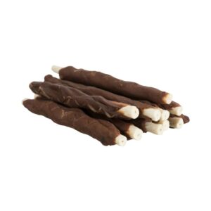 TRIXIE Denta Fun skanėstai šunims, kramtomi triušienos suktinukai 70 g - Image 2