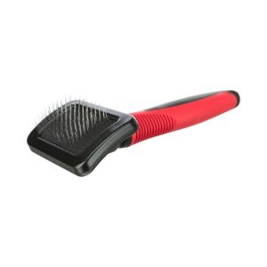 TRIXIE Minkštas šepetys, plastm. rankena-metal. dantukai, 7x16cm