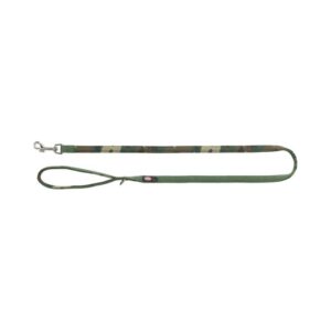 TRIXIE Premium pavadys, su neoprenu M-L 1m/20mm, kamufl./miško