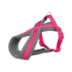 TRIXIE Premium touring petnešos, L-XL 70-110cm/25mm, fuksija