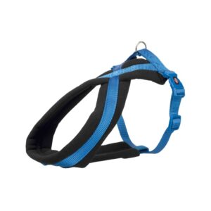 TRIXIE Premium touring petnešos, M 45-80cm/25mm, mėlynos