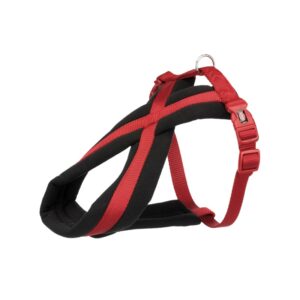 TRIXIE Premium touring petnešos, M-L 50-90cm/25mm, raudonos