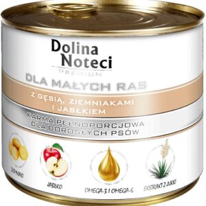 DOLINA NOTECI Premium with goose, potatoe and apple Small breeds - Šlapias maistas šunims - 185 g