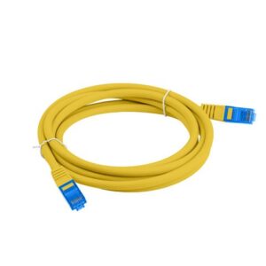 LANBERG PATCHCORD S/FTP CAT.6A 3M GELTONAS LSZH