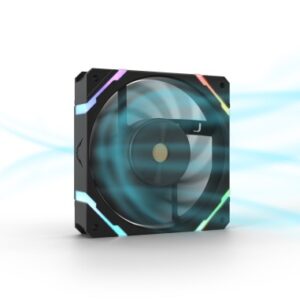 Valkyrie Kompiuterio korpuso aušintuvas X12F ARGB Black Fan Reverse 120mm VK-FANX12RB - Image 2