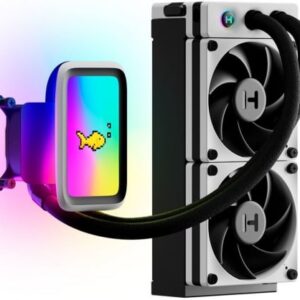 Vandens aušintuvas procesoriui Hyte Q60 THICC 240mm AIO, juodas/baltas, 288 x 84 mm