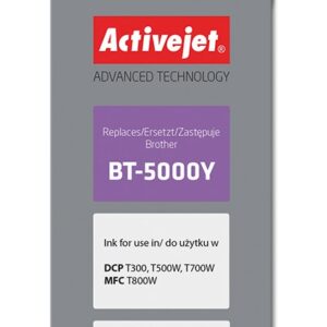 Activejet AB-5000Y rašalas (pakaitinis Brother BT-5000Y; Supreme; 50 ml; geltonos spalvos)