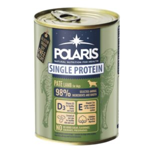 Šunų konservai Polaris Single Protein Paté su ėriena, 400 g, 6 vnt.