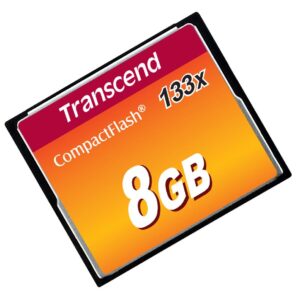 MEMORY COMPACT FLASH 8GB/133X TS8GCF133 TRANSCEND