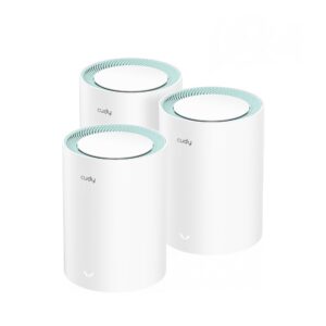 Cudy M1300 3-PACK tinklo „Wi-Fi“ sistema Dviguba juosta (2,4 GHz / 5 GHz) Wi-Fi 5 (802.11ac) Balta 1 Vidinis - Image 1