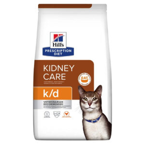 Hill’s Prescription Diet k/d Feline with Chicken su vištiena sausas maistas katėms , 1.5 kg