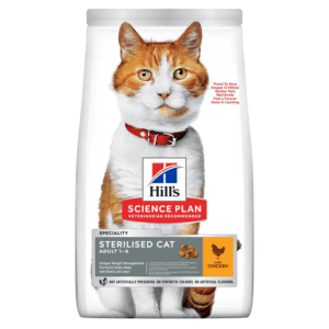Hill’s Science Plan Sterilised Cat Adult sausas ėdalas sterilizuotoms katėms su vištiena, 10 kg