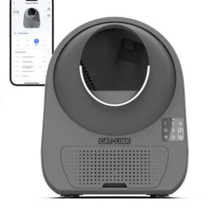 CAT LITTER BOX LUXURY PRO-X/DARK GREY CL-08-GREY CATLINK