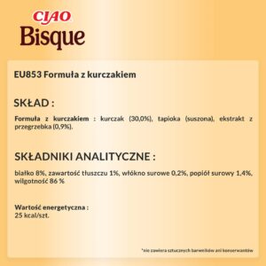 INABA Ciao Bisque Chicken Vištienos sriuba - skanėstas katėms - 40g - Image 3