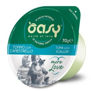 OASY More Love Tuna with scallop - šlapias kačių maistas - 70g