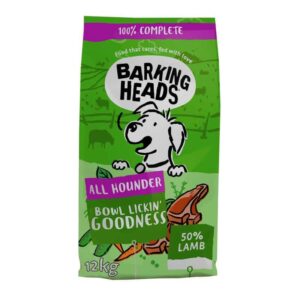 BARKING HEADS Bowl Lickin Goodness Lamb (ėriena) sausas pašaras šunims, 2 kg