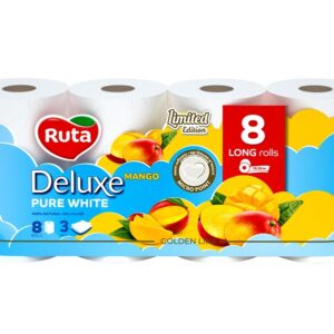 Tualetinis popierius Rūta DELUXE MANGO KVAPO 8 RUL, 3 sl