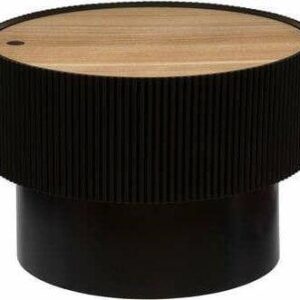 Kavos staliukas juodas, 55 cm x 55 cm x 38 cm