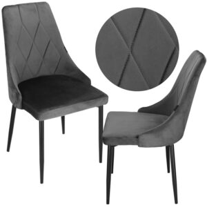 Valgomojo kėdė Springos HF0031, matinė, pilka - Image 3