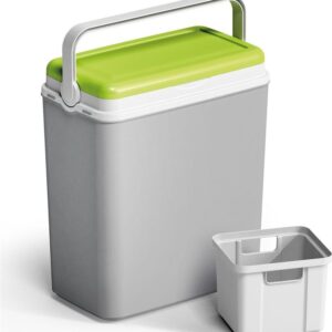 Šaltdėžė Adriatic, žalia/pilka, 40 x 24 cm, 29 l