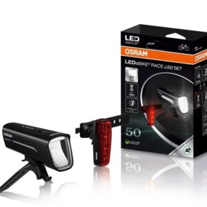 Dviračių žibintų rinkinys Osram LED, plastikas, juoda