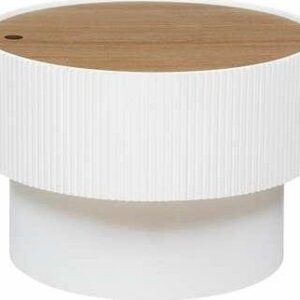 Kavos staliukas  baltas, 55 cm x 55 cm x 38 cm