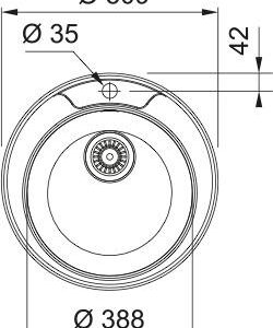 Virtuvinė plautuvė Franke, 50.9 cm x 50.9 cm x 16 cm, chromo - Image 2