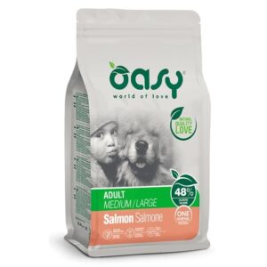OASY One Animal Protein Adult Medium/Large Salmon - sausas maistas šunims - 12kg