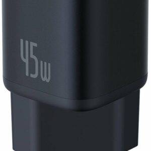 Telefono įkroviklis Baseus PicoGo GaN, USB Type-C, juoda 45W