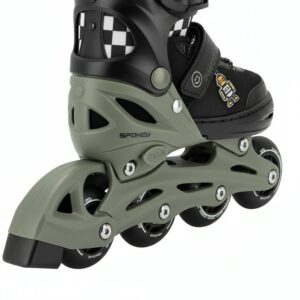 Riedučiai Spokey POPPY GN, juodi/žali, 31-34 - Image 2