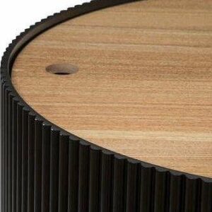 Kavos staliukas juodas, 55 cm x 55 cm x 38 cm - Image 3