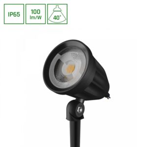 Įsmeigiamas lauko šviestuvas 6W, LED, 3K, 600lm, IP65,juodas