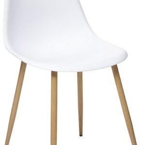 Valgomojo kėdė 157268G, balta/šv ruda, 47x53x85cm