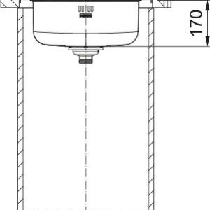 Virtuvinė plautuvė Franke, 50.9 cm x 50.9 cm x 16 cm, chromo - Image 3