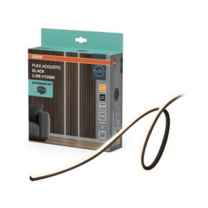 JUOSTA LED AKUSTINĖ JUODA 24W 2.6M 13MM - Image 3