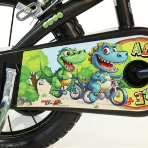 Vaikiškas dviratis Dino Bikes 616-DSA, juodas/žalias - Image 3