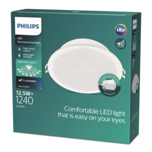 Įmontuojamas šviestuvas Philips Meson, 12.5W, 3000°K, LED - Image 2