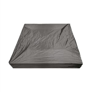 Smėlio dėžės uždangalas, 120 x 120 cm, juoda