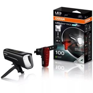 Dviračių žibintų rinkinys Osram LED, plastikas, juoda