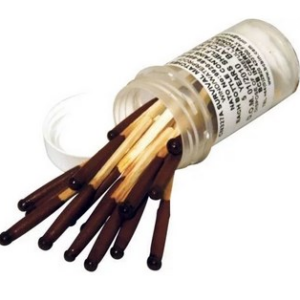 Ugnies pradžios priemonė BCB Storm matches CN327A, 25 vnt., raudoni