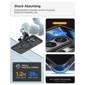 Spigen ULTRA HYBRID MAG MagSafe Samsung Galaxy S26 ULTRA dėklas FROST BLACK - Image 10