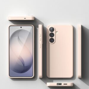 Ringke Silicone Magnetic MagSafe Samsung Galaxy S26 rožinio smėlio spalvos - Image 7