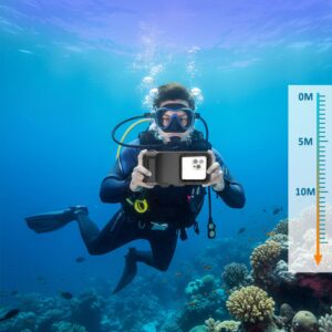 Tech-Protect IPX8 Pro Universal Diving waterproof case pilkos spalvos/juodos spalvos - Image 8