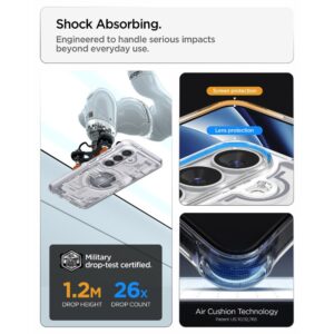 Spigen Ultra Hybrid Mag MagSafe dėklas Samsung Galaxy S26 ZERO ONE baltos spalvos - Image 11