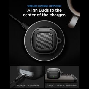 Spigen RUGGED Armor Samsung Galaxy Buds 4 / 4 Pro Matte juodos spalvos - Image 11