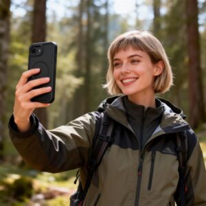 Tech-Protect MagRack MagSafe Apple iPhone 16E / 17E Matte juodos spalvos - Image 7