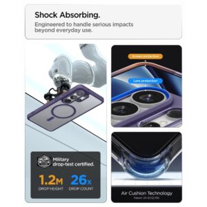 Spigen ULTRA HYBRID MAG MagSafe Samsung Galaxy S26 ULTRA DĖKLAI TAMSIAI VIOLETINĖS SPALVOS - Image 11