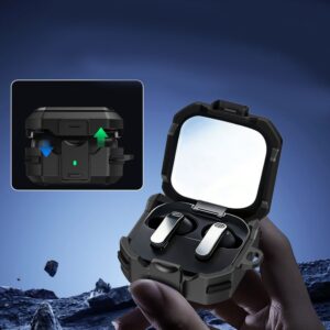 Tech-Protect CARBONOX MagSafe SAMSUNG Samsung Galaxy BUDS 4 / 4 PRO juodos spalvos - Image 9