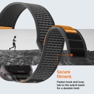 Spigen ATHLEX AIR 2 APPLE WATCH 8 / 9 / 10 / 11 / SE / ULTRA (44 / 45 / 46 / 49 MM) AKTYVI JUODA / ORANŽINĖ - Image 11